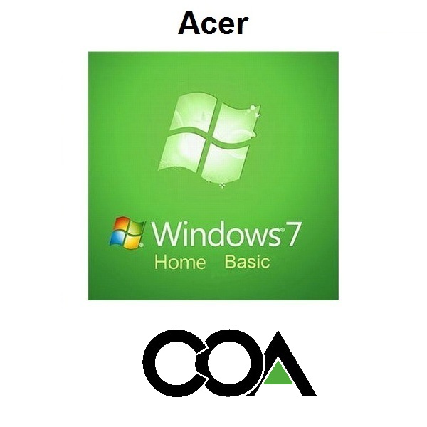 Windows 7 Home Basic Acer COA Sticker