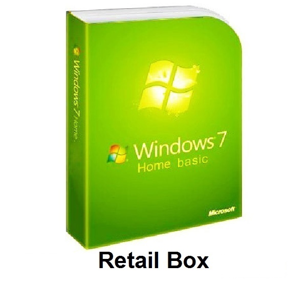 Windows 7 Home Basic Retail Box