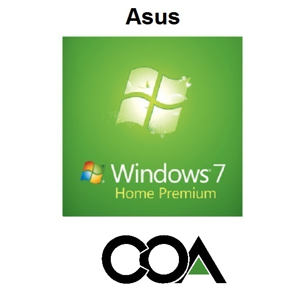 Windows 7 Home Premium OA Asus COA Sticker