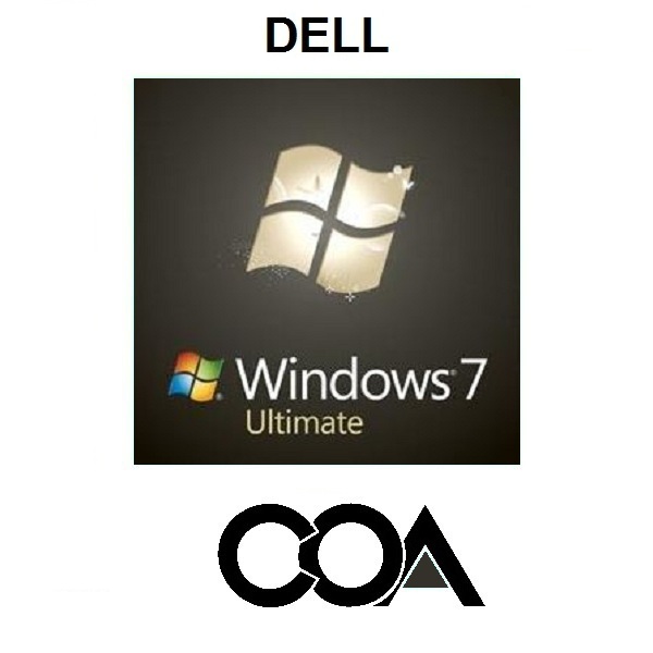 Windows 7 Ultimate DELL COA Sticker