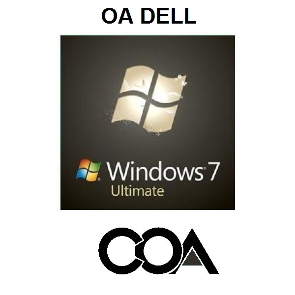 Windows 7 Ultimate OA DELL COA Sticker