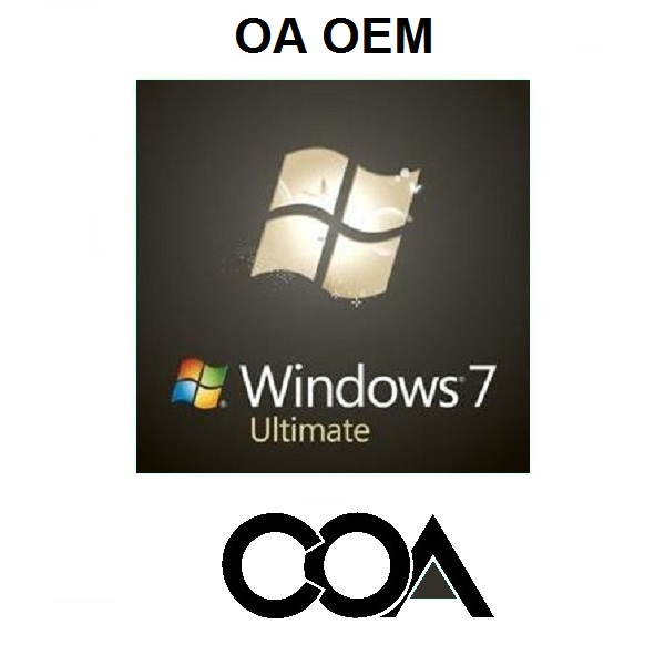 Windows 7 Ultimate OA OEM Software COA Sticker