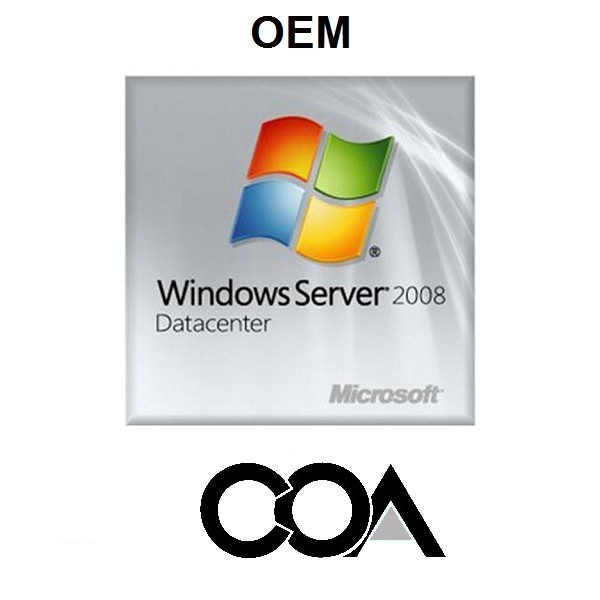 Windows Server 2008 DataCenter OEM COA Sticker